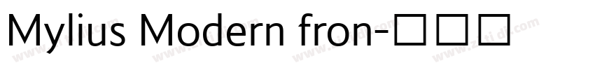 Mylius Modern fron字体转换